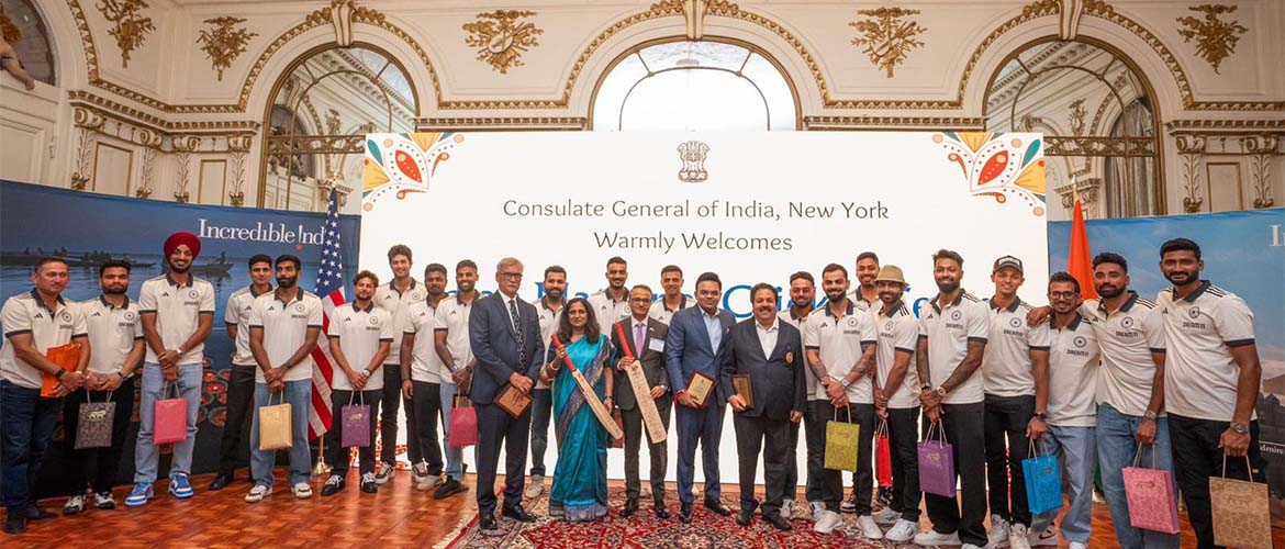  Reception in honor of Indian National Cricket Team at the Consulate