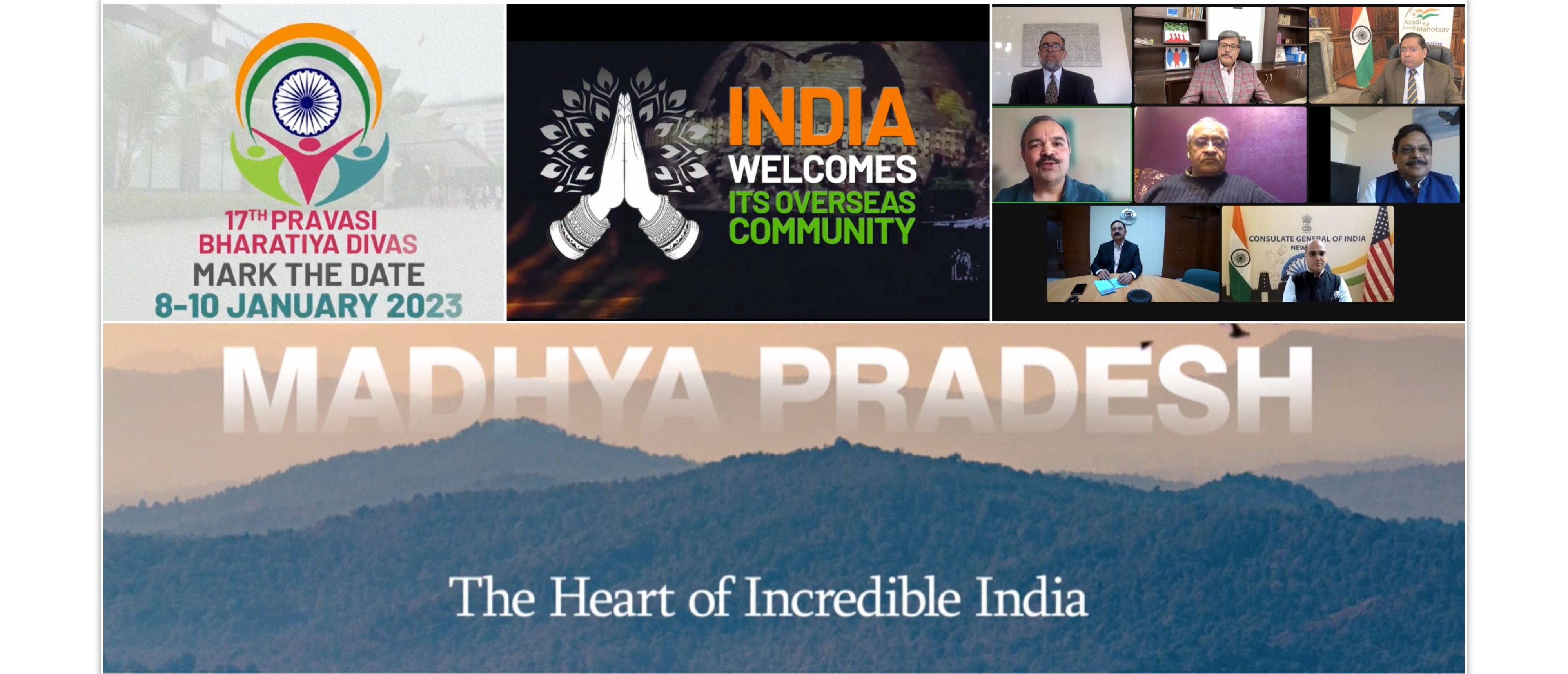  Webinar on Madhya Pradesh Tourism on myriad tourism attractions in Madhya Pradesh as Indian diaspora heads to Indore for 17th Pravasi Bharatiya Divas from 8-10 January 2023